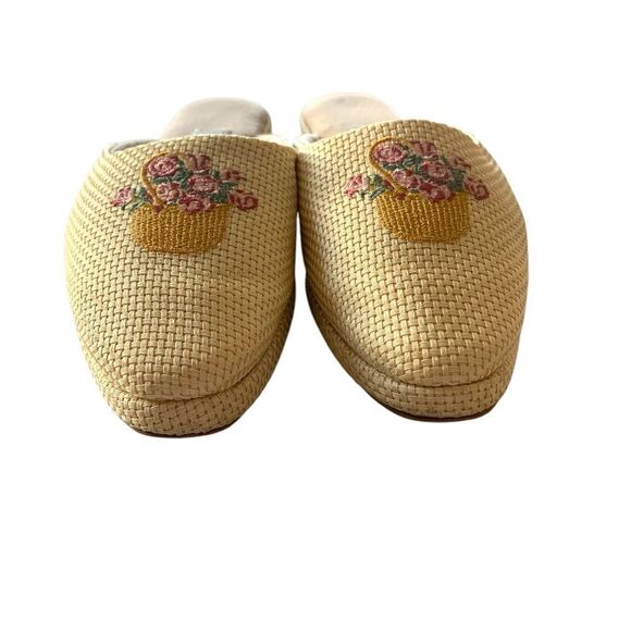 Amy Jo Gladstone Floral Embroidered Mules - Picture 4 of 7
